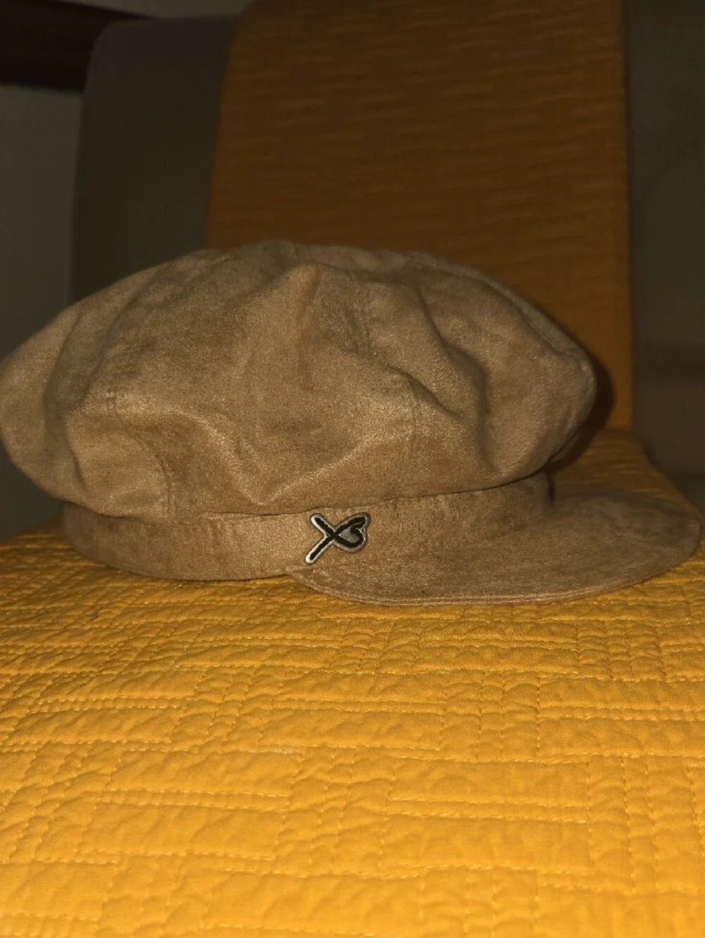 Betmar New York Suede Tan Baker Boy Cap